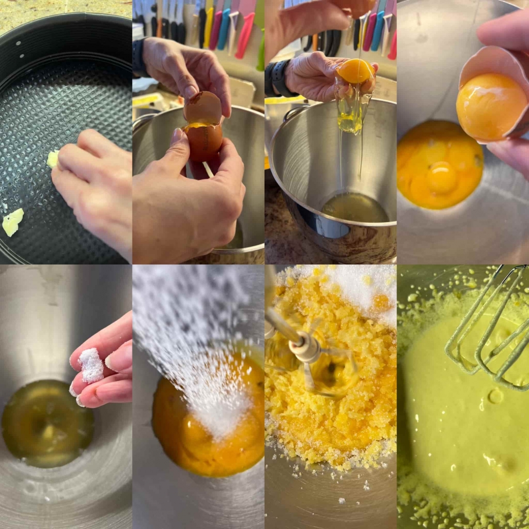 preparare la base per la torta mimosa