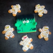 Biscotti di halloween: mummie e Frankenstein