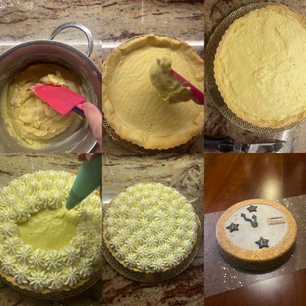 assemblare la crostata di capodanno